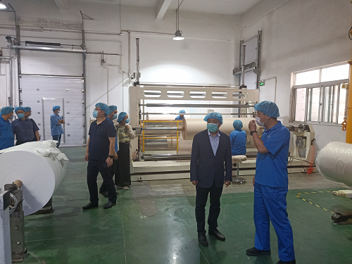 中紡院總經(jīng)理姜俊華、總會計(jì)師劉全喜一行 赴東綸公司調(diào)研指導(dǎo)工作